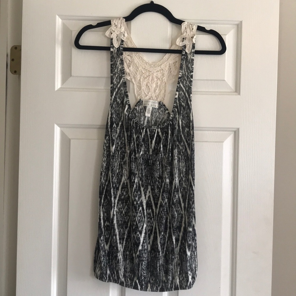 Tribal Crochet Back Tank